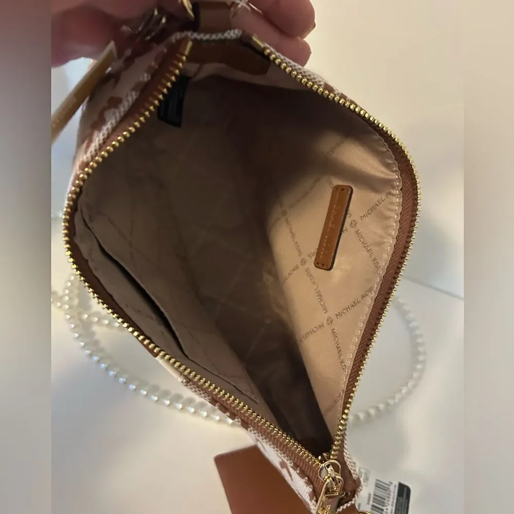 Michael Kors Brown Signature Logo shoulder bag NWT